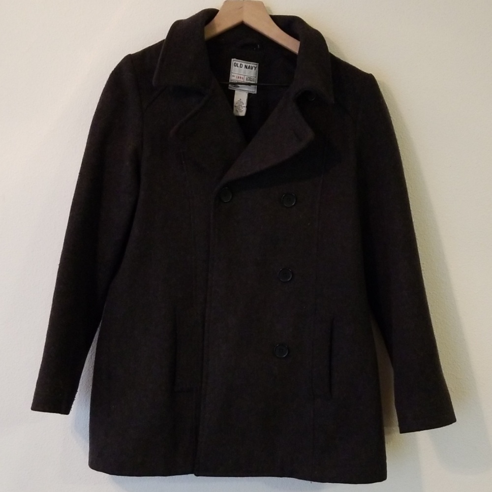 Grey Pea coat from Old Navy